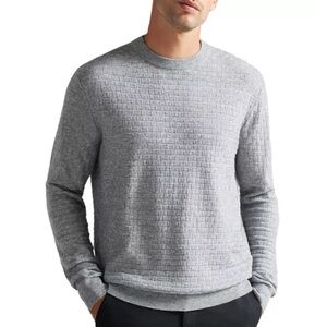 Ted Baker Grey Lentic Crewneck Jumper Sweater